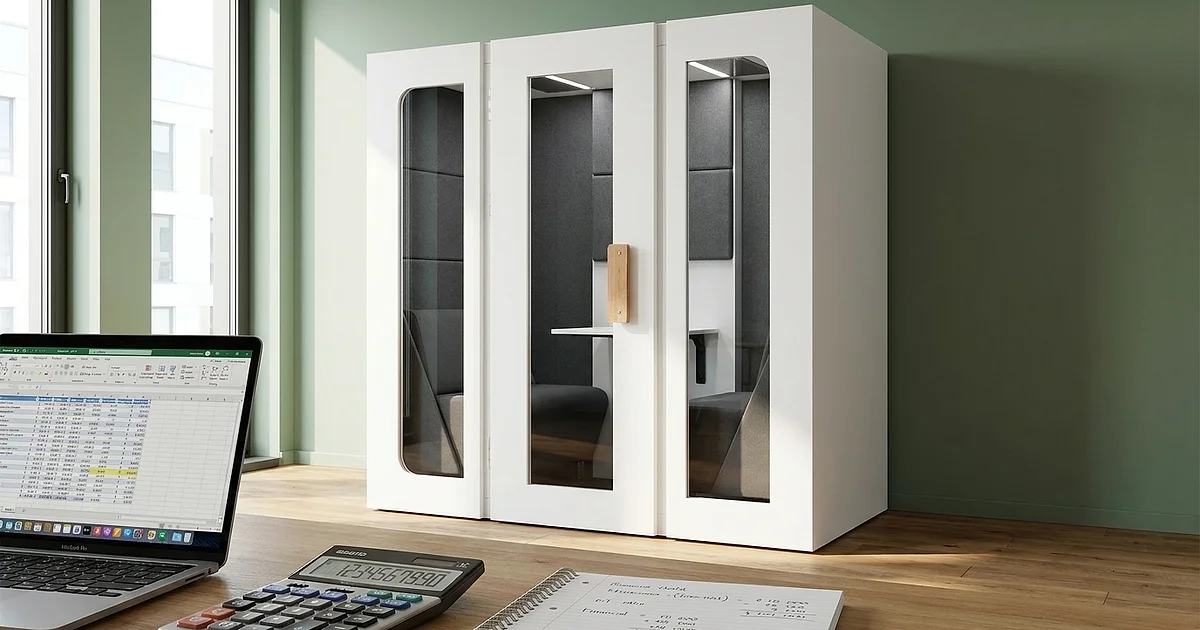 Budka akustyczna — cena w 2026 roku. Ile kosztuje kabina do biura?